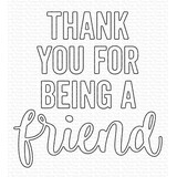 My Favorite Things Thank You for Being a Friend Die-namics (MFT-2162) (OUTLET)
