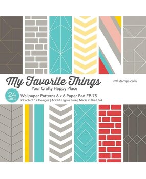 My Favorite Things Wallpaper Patterns 6x6 Inch Paper Pad (EP-75) (OUTLET) My Favorite Things Wallpaper Patterns 6x6 Inch Paper Pad (EP-75) (OUTLET)
