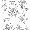 My Favorite Things Pretty Poinsettias Clear Stamps (DBD-002) (OUTLET)