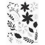 My Favorite Things Pressed Poinsettias Clear Stamps (CS-823) (OUTLET)