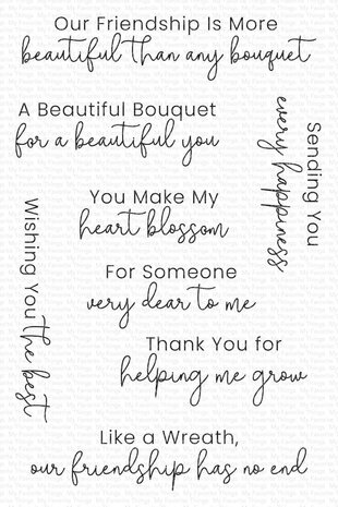 My Favorite Things Word Bouquet Clear Stamps (CS-780) (OUTLET)