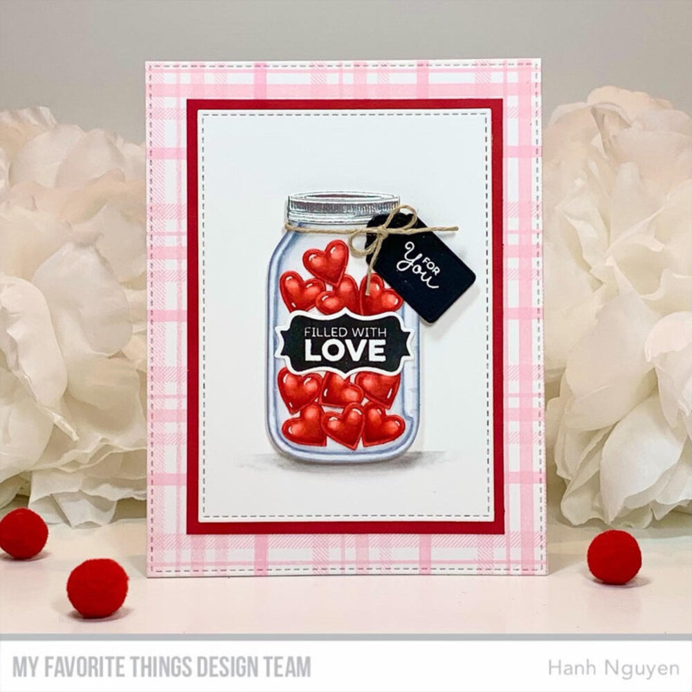 My Favorite Things Mason Jar Labels Clear Stamps (CS-765) (OUTLET)