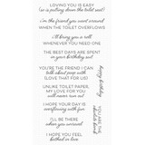 My Favorite Things Bathroom Banter Clear Stamps (CS-764) (OUTLET)