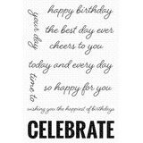 My Favorite Things Celebrate Big Clear Stamps (CS-707) (OUTLET)