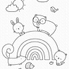 My Favorite Things Rainbow Critters Clear Stamps (CS-672) (OUTLET)