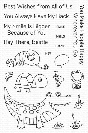 My Favorite Things My Smile Is Bigger Because of You Clear Stamps (CS-667) (OUTLET)