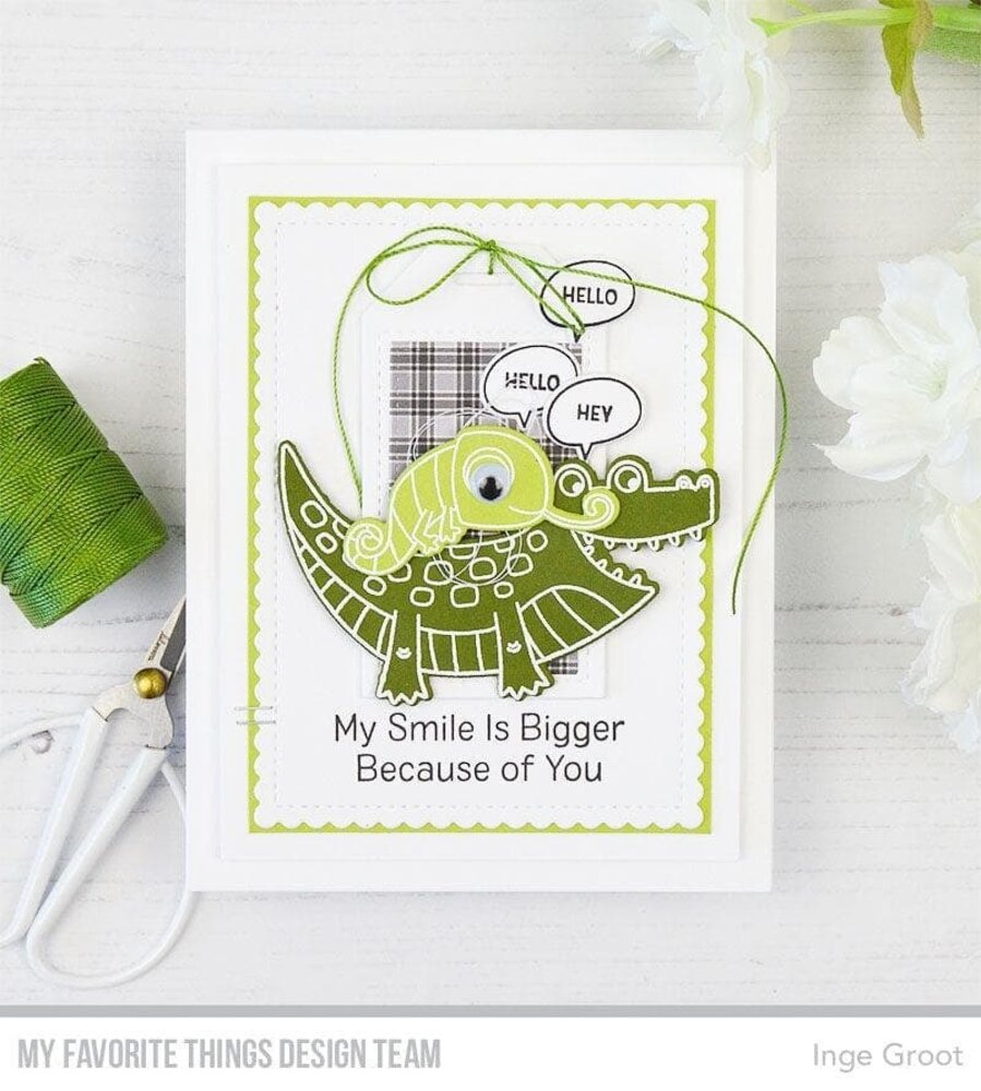 My Favorite Things My Smile Is Bigger Because of You Clear Stamps (CS-667) (OUTLET)