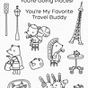 My Favorite Things Travel Buddies Clear Stamps (CS-658) (OUTLET)