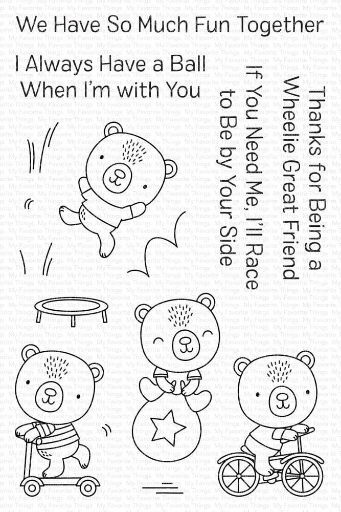 My Favorite Things Playtime Pals Clear Stamps (CS-647) (OUTLET)