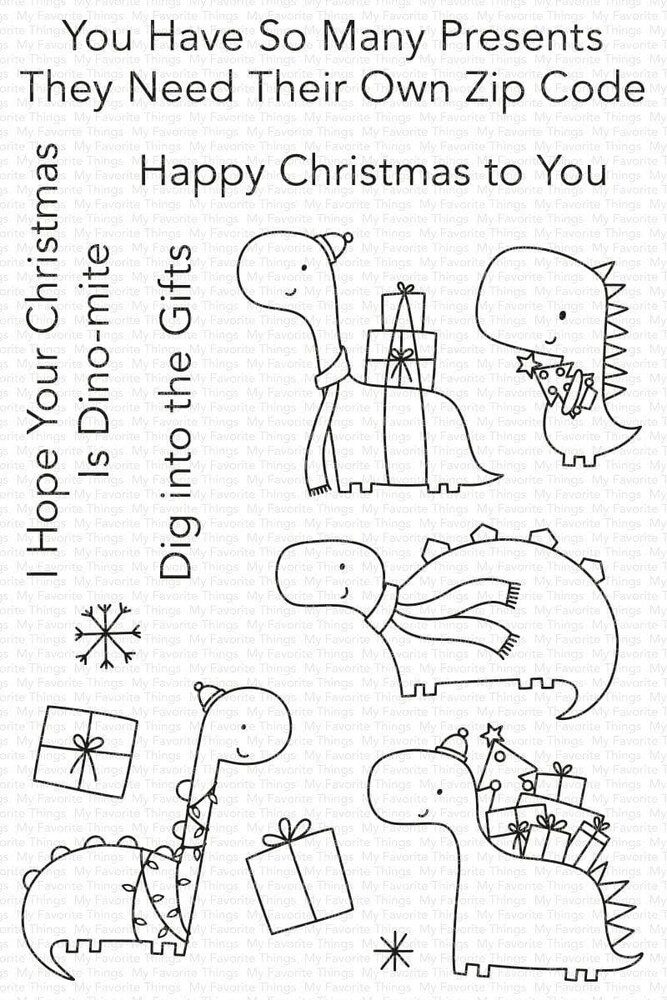 My Favorite Things Dino-mite Christmas Clear Stamps (CS-605) (OUTLET) My Favorite Things Dino-mite Christmas Clear Stamps (CS-605) (OUTLET)
