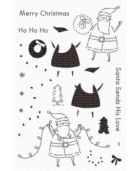 My Favorite Things Santa Sends His Love Clear Stamps (CS-597) (OUTLET)
