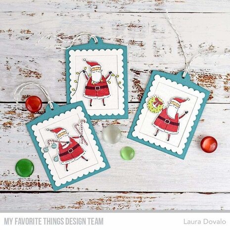 My Favorite Things Santa Sends His Love Clear Stamps (CS-597) (OUTLET)