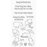 My Favorite Things Beach Bear Clear Stamps (CS-577) (OUTLET)