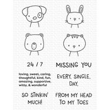 My Favorite Things Missing You Every Single Day Clear Stamps (CS-523) (OUTLET)