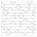 My Favorite Things Abstract Triangle Background Rubber Stamps (BG-141) (OUTLET)