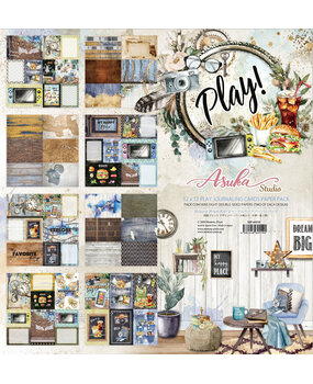 Memory Place Play! 12x12 Inch Journaling Cards Paper Pack (MP-60559) (OUTLET)