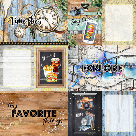 Memory Place Play! 12x12 Inch Journaling Cards Paper Pack (MP-60559) (OUTLET)