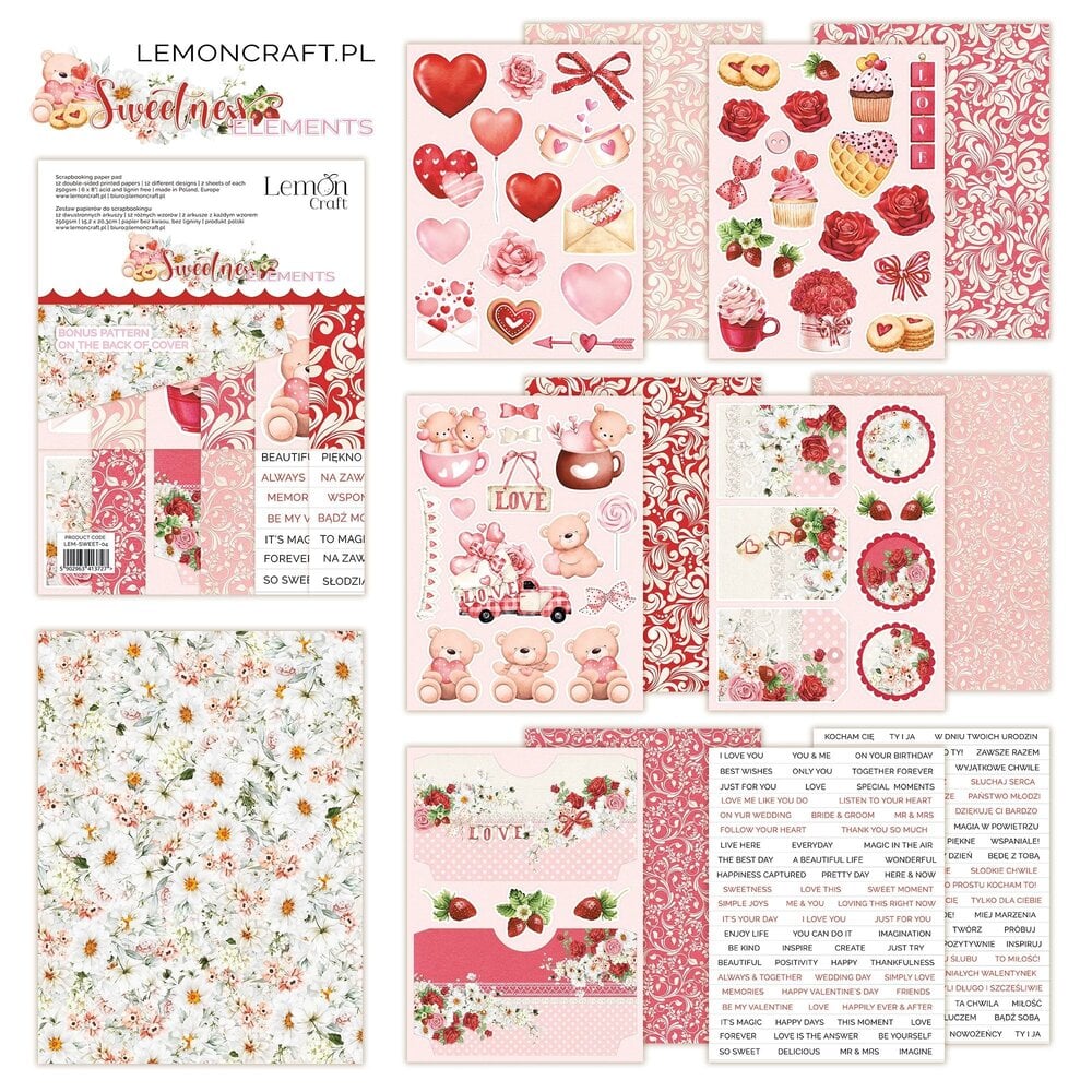 LemonCraft Sweetness Elements 6x8 Inch Paper Pad (LEM-SWEET-04) (OUTLET) LemonCraft Sweetness Elements 6x8 Inch Paper Pad (LEM-SWEET-04) (OUTLET)
