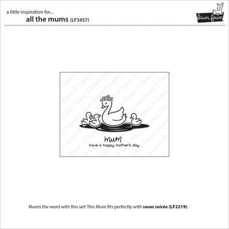 Lawn Fawn All the Mums Clear Stamps (LF3457) (OUTLET) Lawn Fawn All the Mums Clear Stamps (LF3457) (OUTLET)