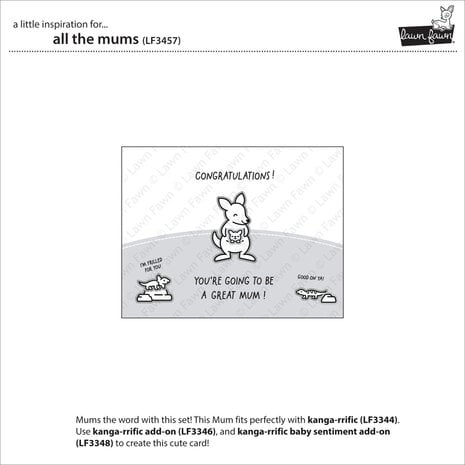 Lawn Fawn All the Mums Clear Stamps (LF3457) (OUTLET) Lawn Fawn All the Mums Clear Stamps (LF3457) (OUTLET)
