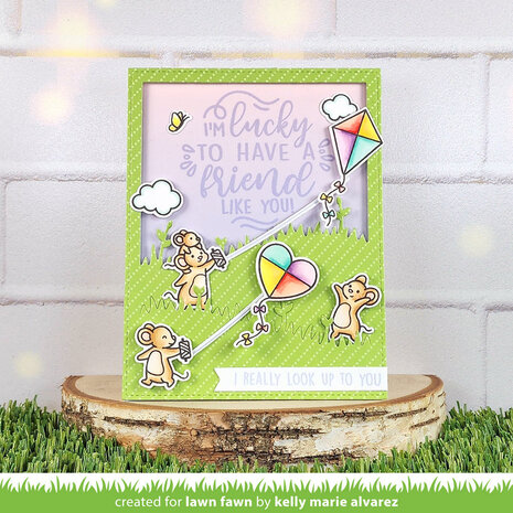 Lawn Fawn Give It A Whirl Messages: Friends Clear Stamps (LF3421) (OUTLET) Lawn Fawn Give It A Whirl Messages: Friends Clear Stamps (LF3421) (OUTLET)