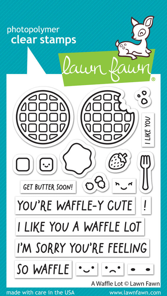 Lawn Fawn A Waffle Lot Clear Stamps (LF3303) (OUTLET) Lawn Fawn A Waffle Lot Clear Stamps (LF3303) (OUTLET)