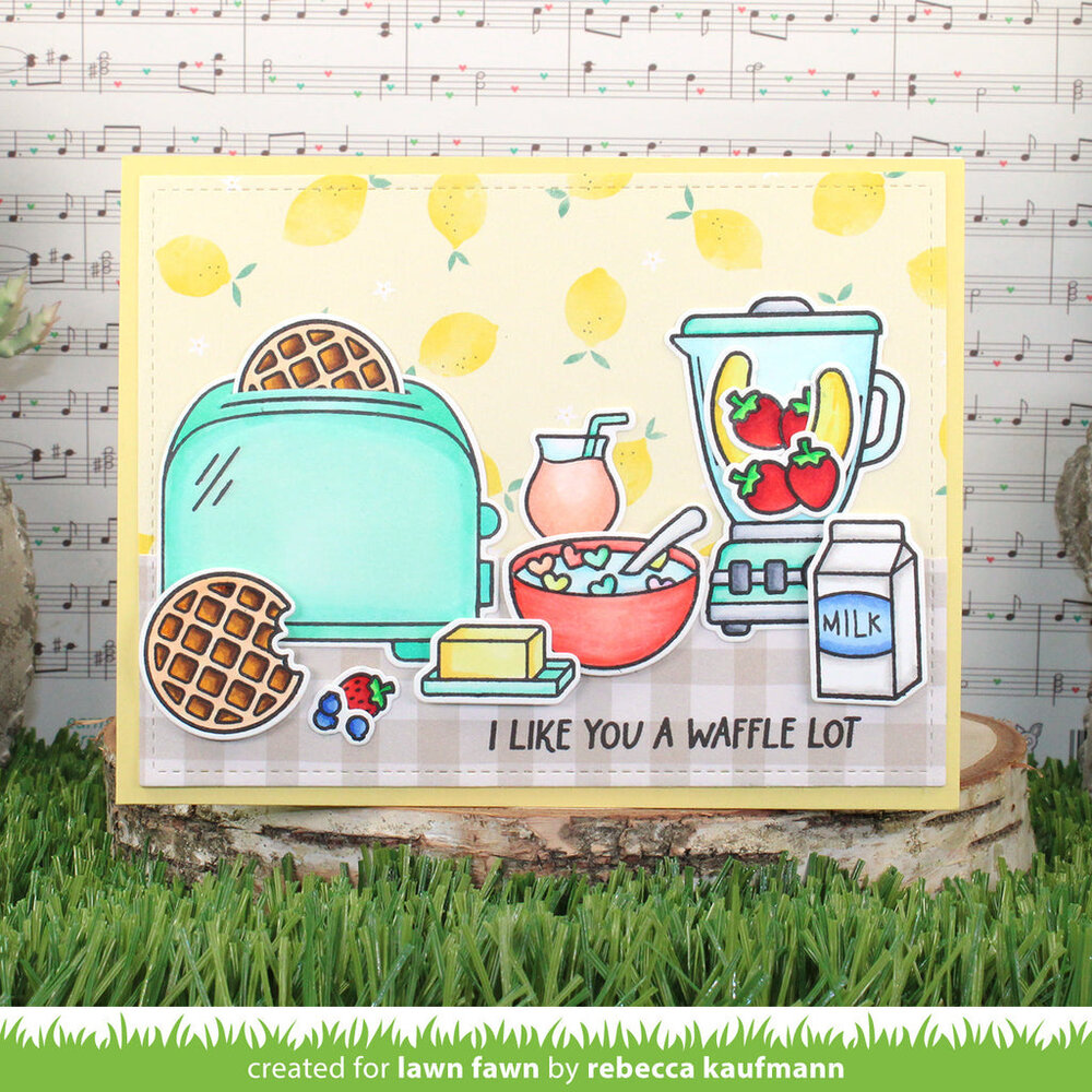 Lawn Fawn A Waffle Lot Clear Stamps (LF3303) (OUTLET) Lawn Fawn A Waffle Lot Clear Stamps (LF3303) (OUTLET)