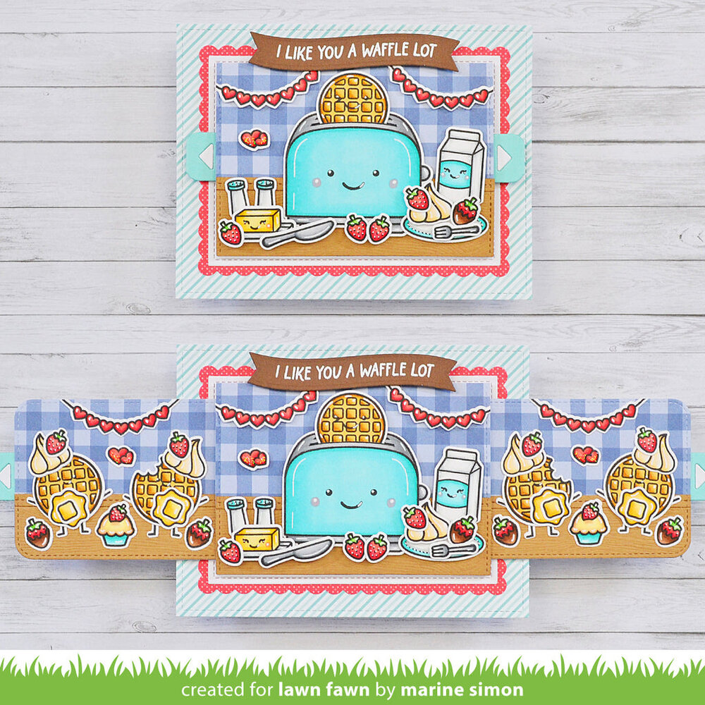 Lawn Fawn A Waffle Lot Clear Stamps (LF3303) (OUTLET) Lawn Fawn A Waffle Lot Clear Stamps (LF3303) (OUTLET)