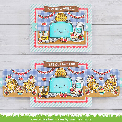 Lawn Fawn A Waffle Lot Clear Stamps (LF3303) (OUTLET) Lawn Fawn A Waffle Lot Clear Stamps (LF3303) (OUTLET)