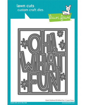 Lawn Fawn Giant Outlined Oh What Fun Dies (LF2972) (OUTLET)