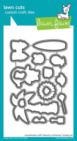 Lawn Fawn Beachy Christmas Dies (LF2946) (OUTLET)