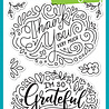Lawn Fawn Giant Thank You Messages Clear Stamps (LF2935) (OUTLET)