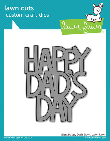 Lawn Fawn Giant Happy Dad's Day Dies (LF2885) (OUTLET)