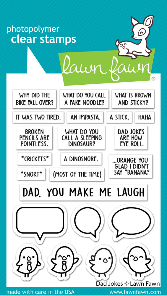 Lawn Fawn Dad Jokes Clear Stamps (LF2863) (OUTLET) Lawn Fawn Dad Jokes Clear Stamps (LF2863) (OUTLET)