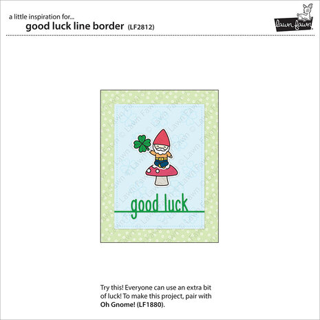 Lawn Fawn Good Luck Line Border Dies (LF2812) (OUTLET)
