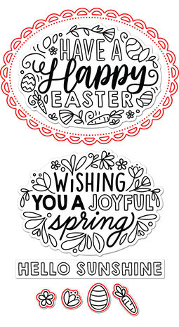 Lawn Fawn Giant Easter Messages Dies (LF2785) (OUTLET)