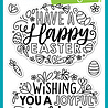 Lawn Fawn Giant Easter Messages Clear Stamps (LF2784) (OUTLET)