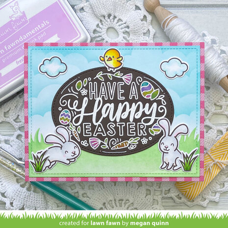 Lawn Fawn Giant Easter Messages Clear Stamps (LF2784) (OUTLET)