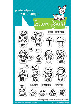 Lawn Fawn Tiny Spring Friends Clear Stamps (LF2778) (OUTLET)