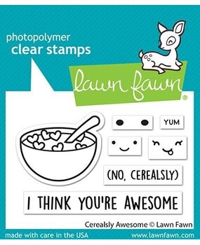 Lawn Fawn Cerealsly Awesome Clear Stamps (LF2730) (OUTLET)