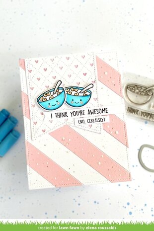 Lawn Fawn Cerealsly Awesome Clear Stamps (LF2730) (OUTLET)