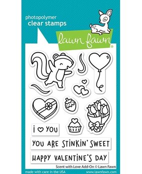 Lawn Fawn Scent With Love Add-On Clear Stamps (LF2728) (OUTLET) Lawn Fawn Scent With Love Add-On Clear Stamps (LF2728) (OUTLET)