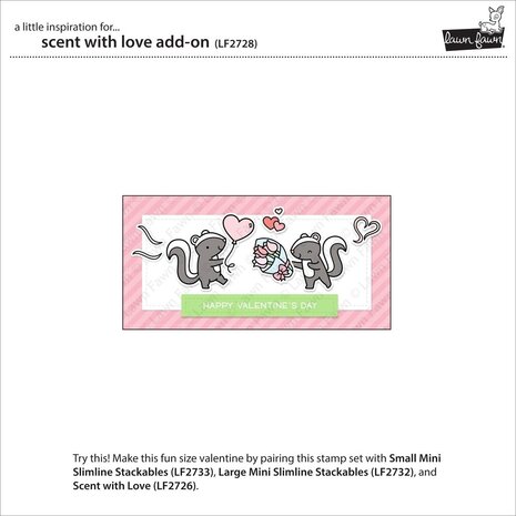 Lawn Fawn Scent With Love Add-On Clear Stamps (LF2728) (OUTLET) Lawn Fawn Scent With Love Add-On Clear Stamps (LF2728) (OUTLET)
