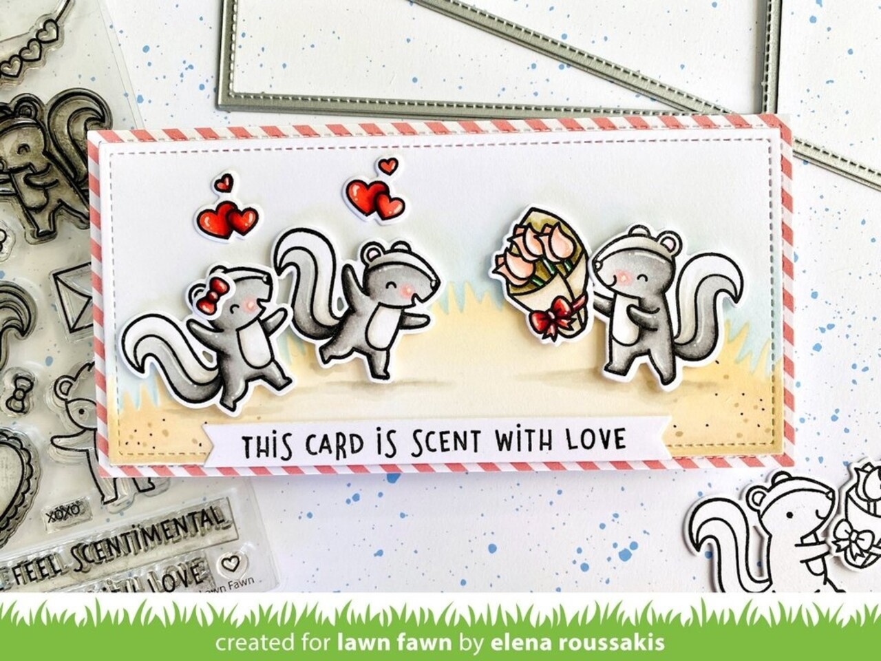 Lawn Fawn Scent With Love Add-On Clear Stamps (LF2728) (OUTLET) Lawn Fawn Scent With Love Add-On Clear Stamps (LF2728) (OUTLET)