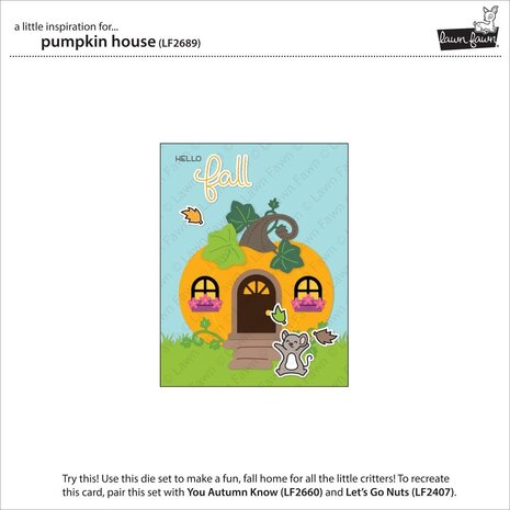 Lawn Fawn Pumpkin House Dies (LF2689) (OUTLET) Lawn Fawn Pumpkin House Dies (LF2689) (OUTLET)