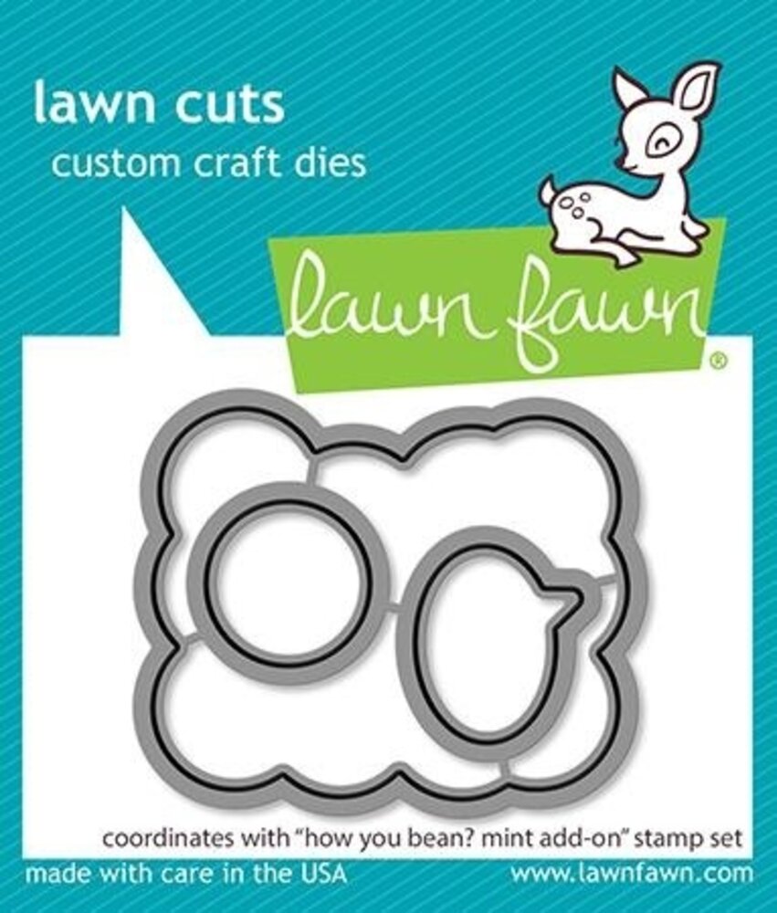 Lawn Fawn How You Bean? Mint Add-On Dies (LF2683) (OUTLET) Lawn Fawn How You Bean? Mint Add-On Dies (LF2683) (OUTLET)
