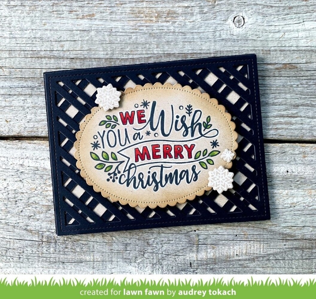 Lawn Fawn Giant Holiday Messages Dies (LF2681) (OUTLET)