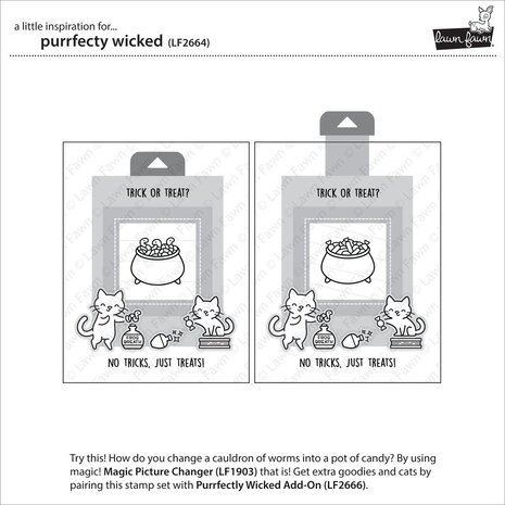 Lawn Fawn Purrfectly Wicked Clear Stamps (LF2664) (OUTLET) Lawn Fawn Purrfectly Wicked Clear Stamps (LF2664) (OUTLET)