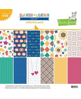 Lawn Fawn Sweater Weather Remix 12x12 Inch Collection Pack (LF2651) (OUTLET)