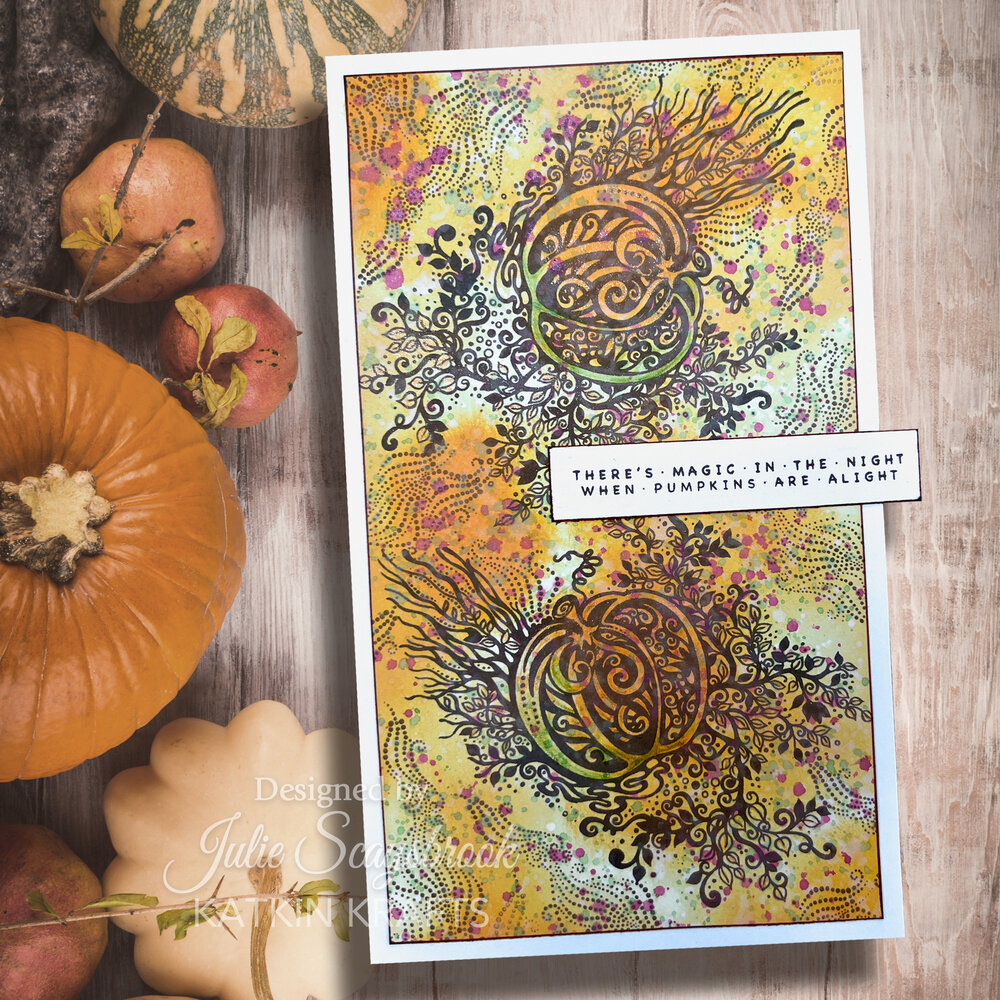 Katkin Krafts Pumpkin A5 Clear Stamp Set (KK0054) (OUTLET)